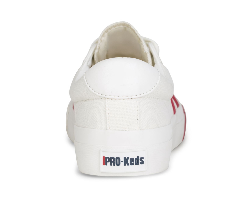 Keds Womens Sneakers White/Red - Royal Plus Canvas - 190CMHIBX